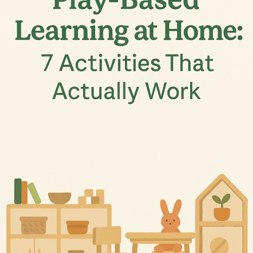 Simple header graphic showing ‘Hands-On Learning at Home: 7 Activities Kids Love’ with a cozy illustrated playroom beneath.